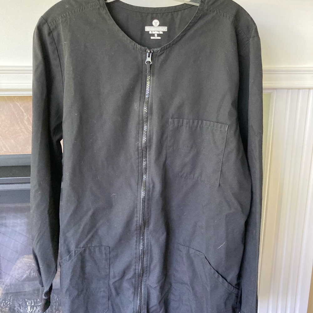 Black scrubs jacket